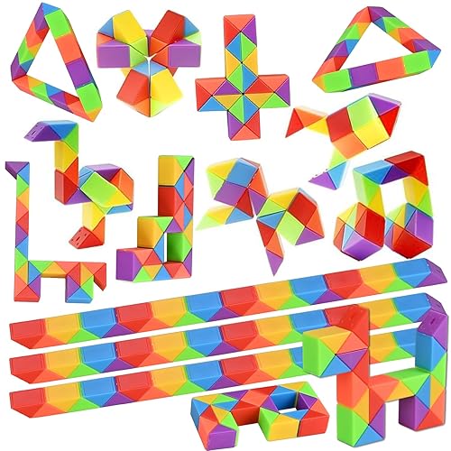 GOLDGE 15 Pack Mini Cube Puzzle Fidget Toys - Bulk Party Favors & Goodie Bag Stuffers for Kids, Travel Toys for Ages 4-8, Treasure Box Toys for Classroom, Birthday & Back to School Gifts - 15