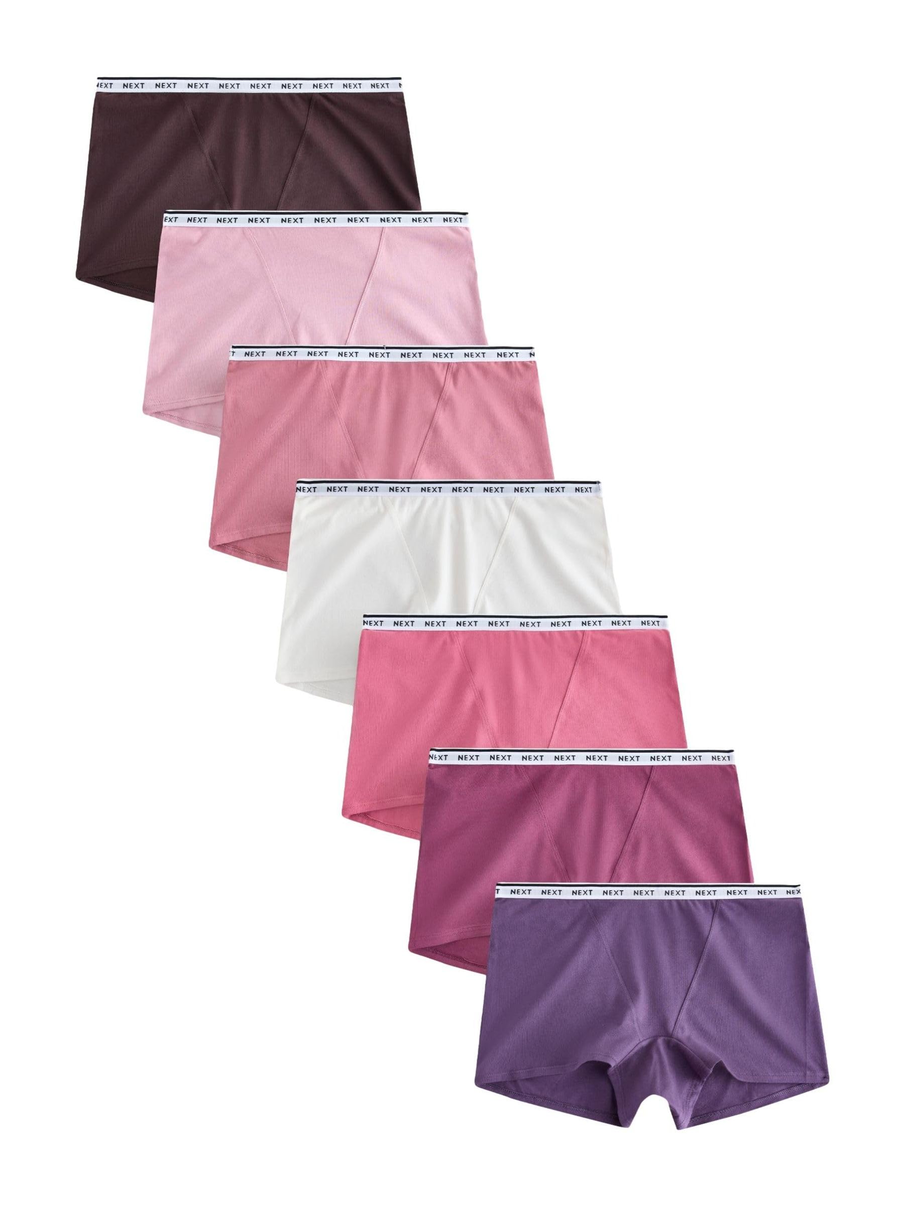 NEXT Mujeres Pack de 7 Braguitas Estilo Culotte de algodón con Logotipo