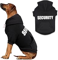 Vista 7 de Sudadera con capucha de seguridad para perros, suéteres para perros grandes, ropa de forro polar suave cepillado, sudadera con capucha con bolsillo