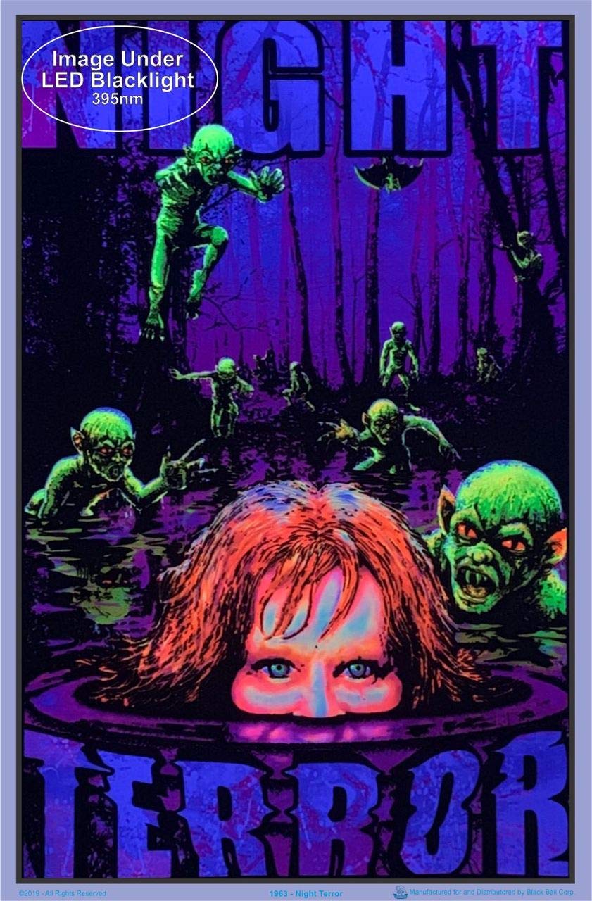 Amazon.com: Night Terror - Laminated - Blacklight Poster - 23.5