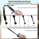SIRUI Compact Mini Tripode de bureau, 20" Support de trépied en aluminium portable avec petite table 360° Tête de balle pour DSLR, Caméra, Téléphone, Charge jusqu'à 17.64lbs, Support téléphonique inclus, AM-TT50