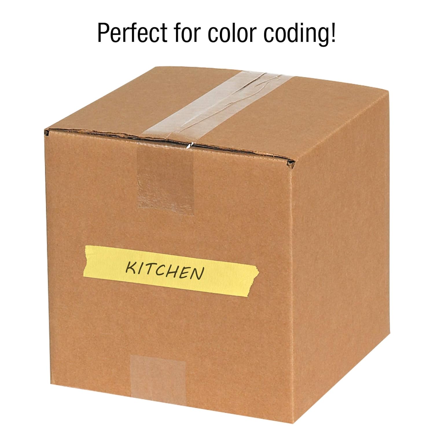 Exclusive Discount 80% Offer Tape Logic (72 Pack) General Purpose Colored Masking Tape, 1/2 Inch x 60 Yards, Yellow, For Home, Office, Arts, Crafts, DIY, Labeling and Coding