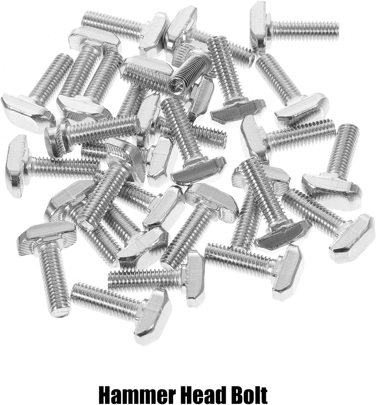 30pcs Stainless Steel T Slot Bolts M6x20 for 6mm Aluminum Profile