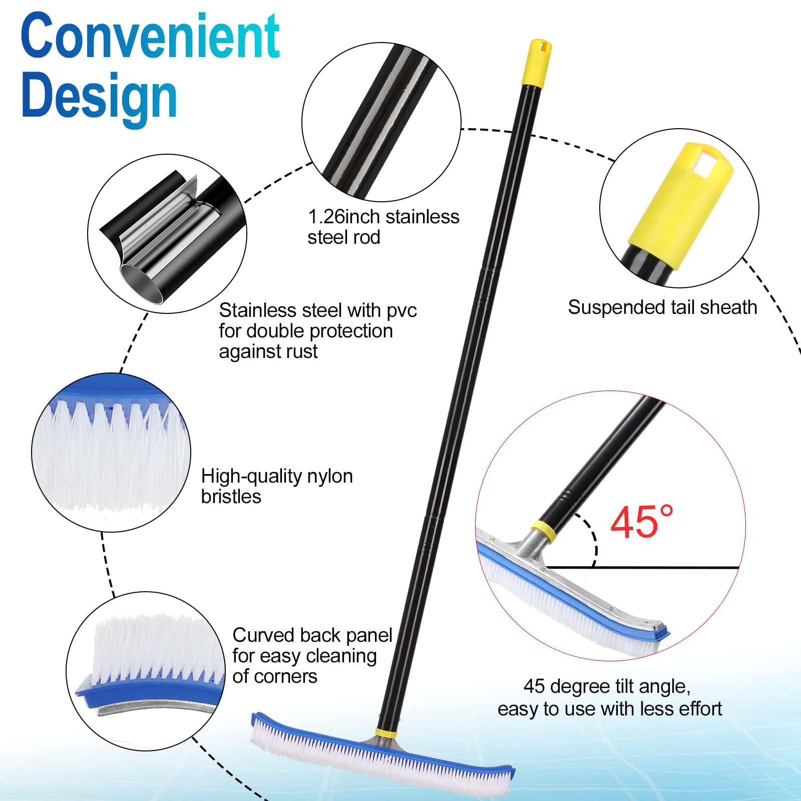 Diig - Cepillo para piscina