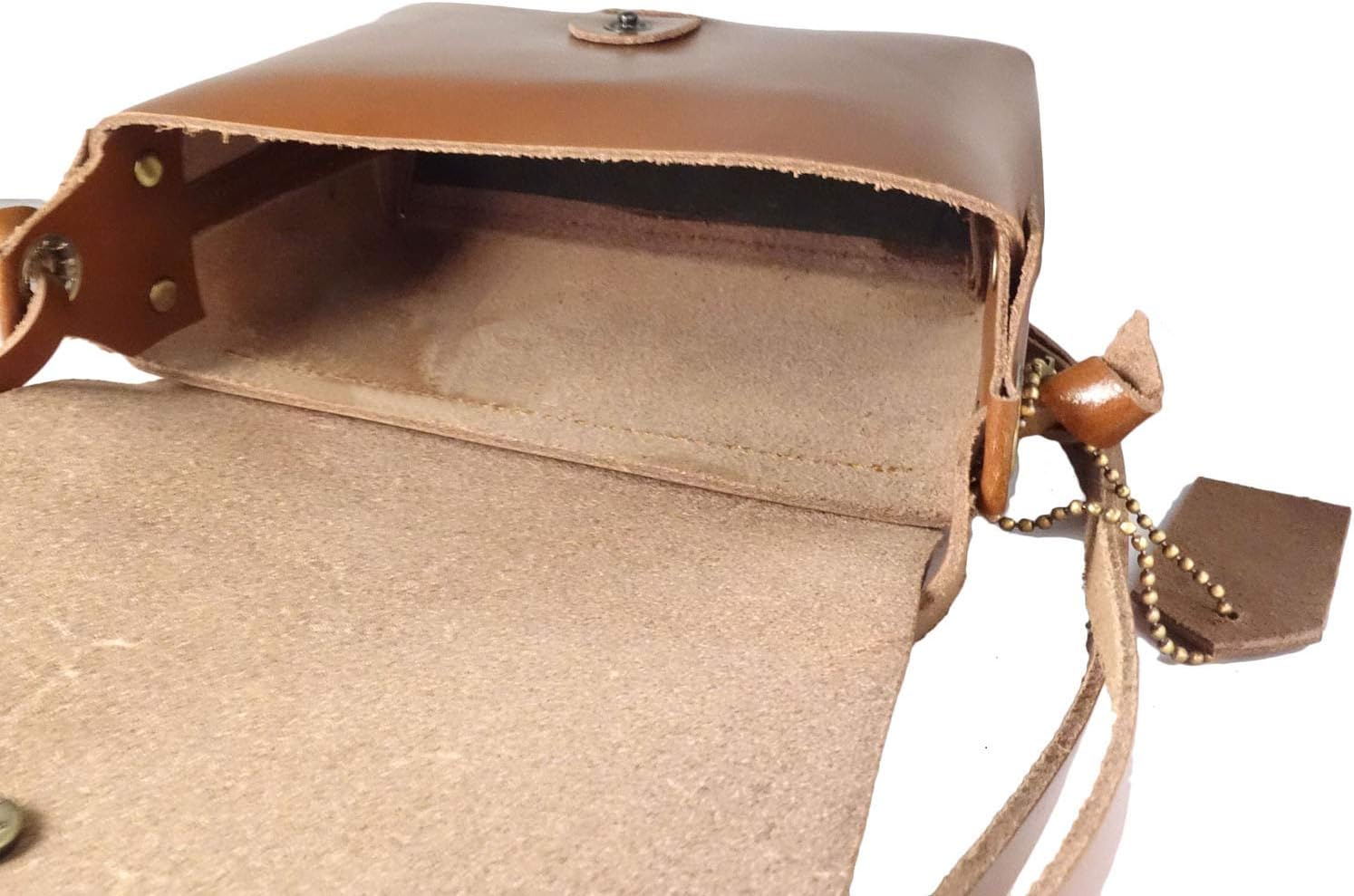 Top Grain Leather Crossbody Bags Women Sling Purse, Shoulder Handbag with Adjustable Shoulder Straps