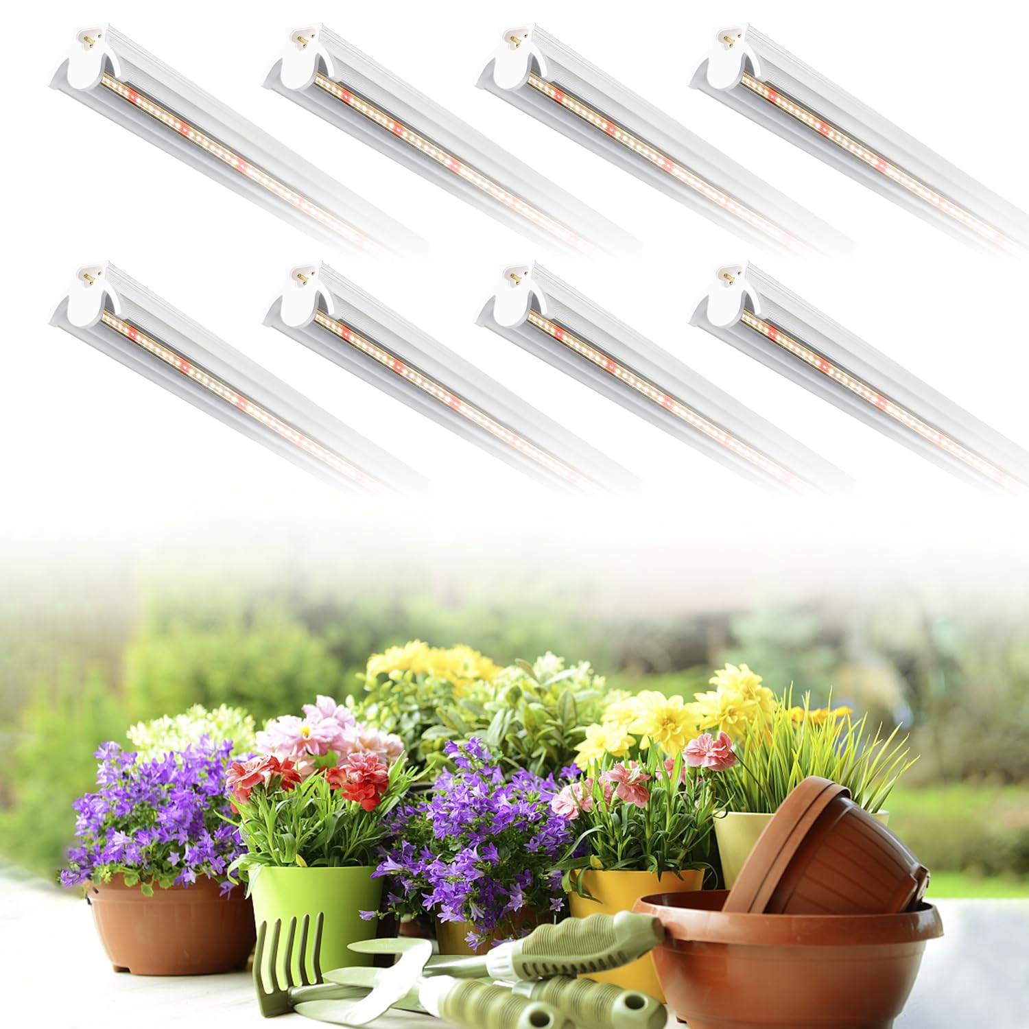 Amazon.com: TVTUTPWY Grow Light T5 1.4Ft (8pcs x 10 Watts),5000k