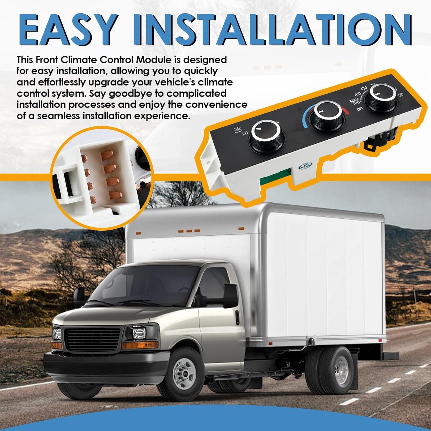 599-217 Heater A/C Control Switch,Front Climate Control Module Compatible with 1996-2020 Chevrolet Express 1500 2500 3500, Chevy C4500 C5500 C6500,1996-2020 GMC Savana, OE # 599-217, 15073274