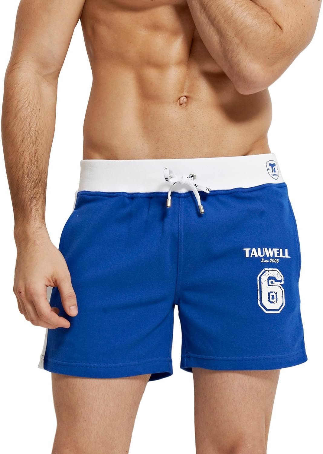 TAUWELL by SEOBEAN Mens Low Rise Sports Soft Running Training Short Pants