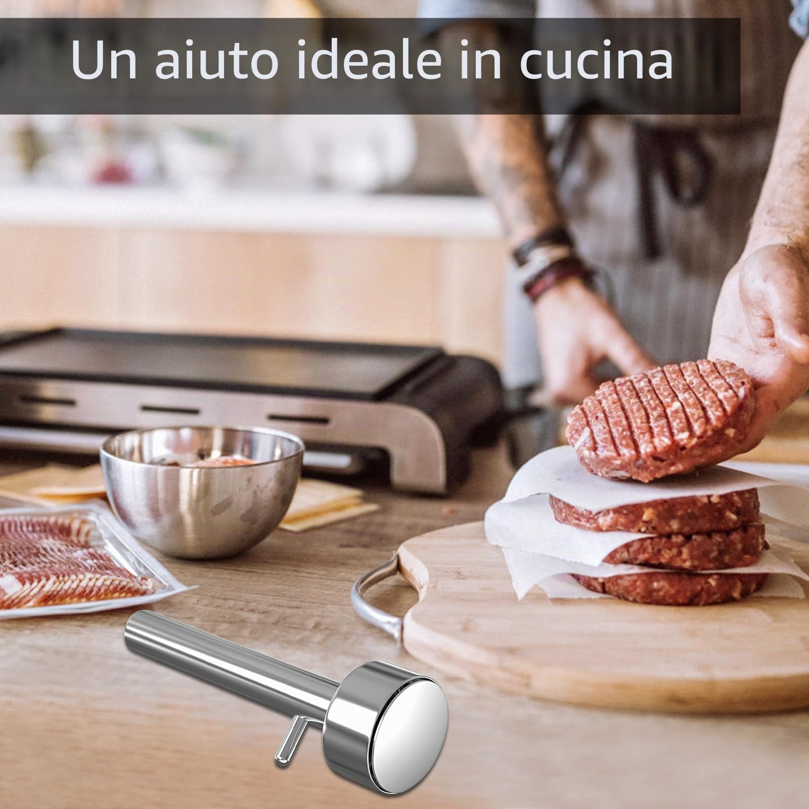 Falafel Portionierer, Pala Maker Scoop, non adesivo, Baller Tool, Former per deliziose palline di falafel e polpette di carne e utensili da cucina