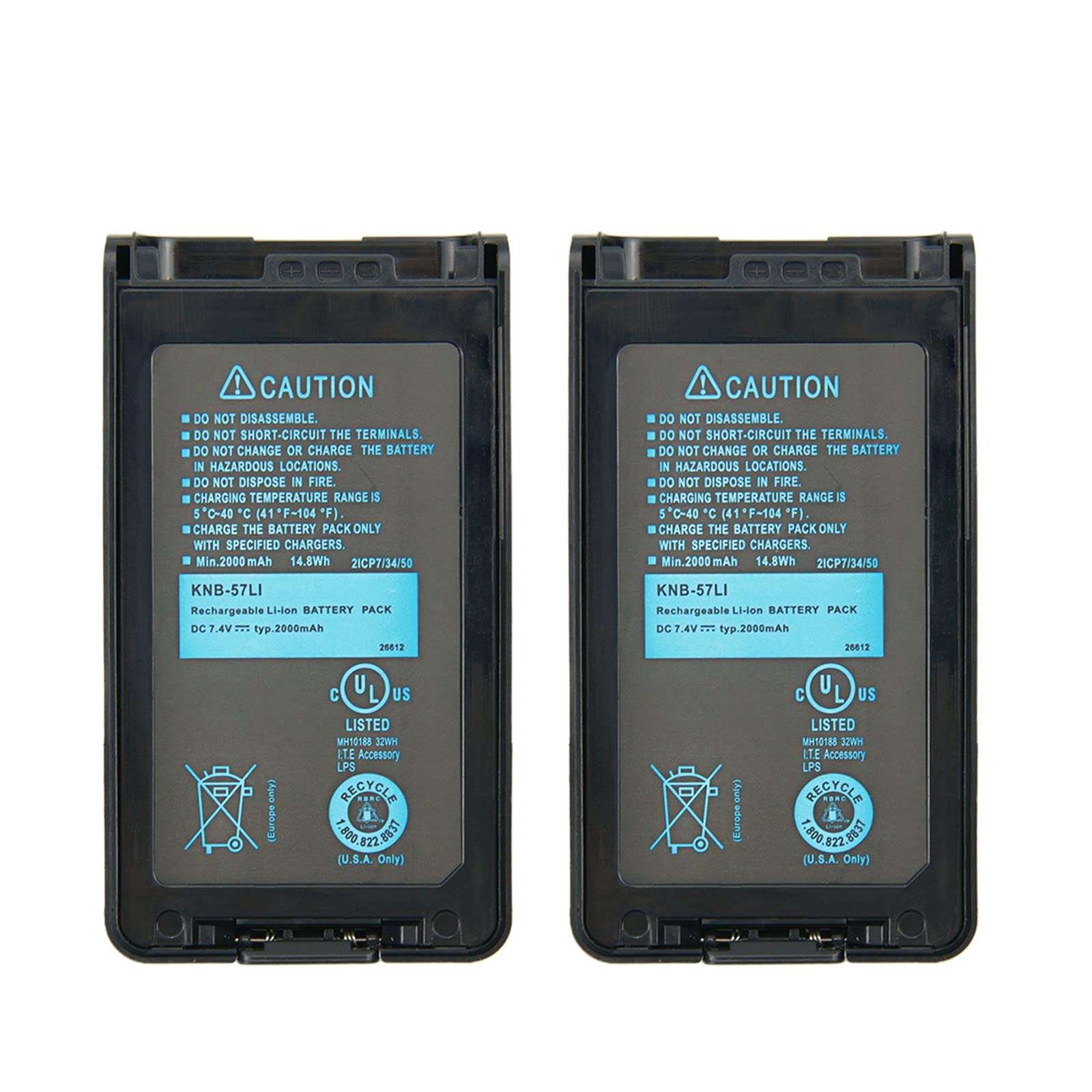KENWOOD ケンウッド(KENWOOD)|大容量リチウムイオンバッテリー|【ハードオフ KNB-57L 未使用 2個 リチウムイオンバッテリー その他