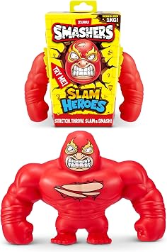 Smashers SLAM Heroes by ZURU, Wrestler Stretchable Toy for Boys, Stretchy Toys, Stretches 4X its Size, Squishy Filling Wrestler