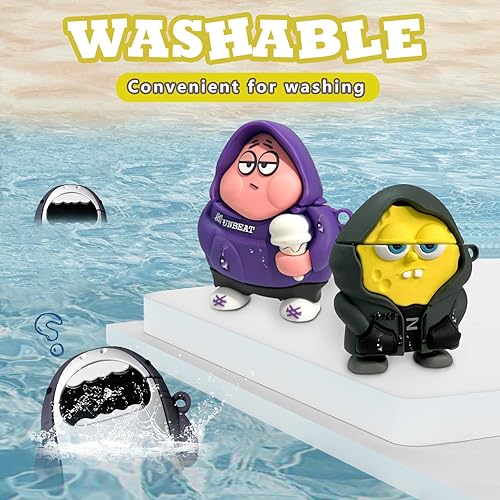 Miniatura 6 de Paquete de 3 fundas para AirPods de personajes de dibujos animados para AirPod 21, funda 3D Kawaii AirPod de 2 generación, divertida y divertida