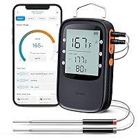 Vista 1 de Govee Termómetro Bluetooth para carne, termómetro inalámbrico de carne para horno ahumador, termómetro digital para parrilla con 2 sondas, modo