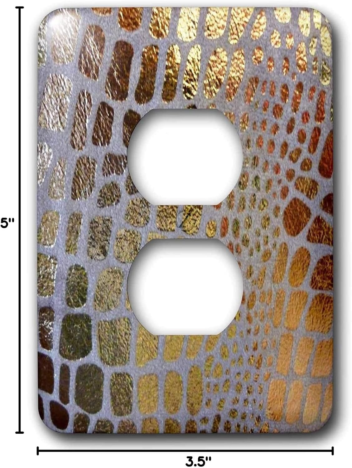 3dRose LLC lsp_29714_6 Giraffe Gold 2 Plug Outlet Cover