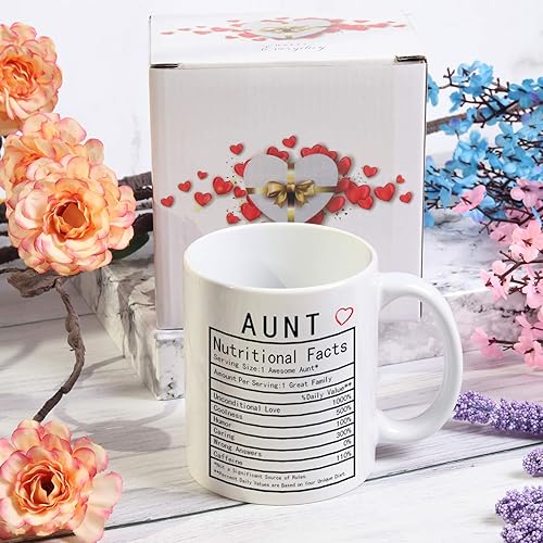 Miniatura 7 de Taza con información nutricional para tía, información nutricional para tía, información nutricional, regalos de cumpleaños, día de la madre,