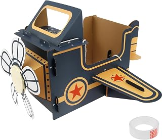 Wearable Cardboard Airplane Toy, Portable Wearing Airplane Glider, Cardboard Airplane Costume, Cardboard Making Toy Playset Paper Airplane, DIY Airplane Birthday Decorations