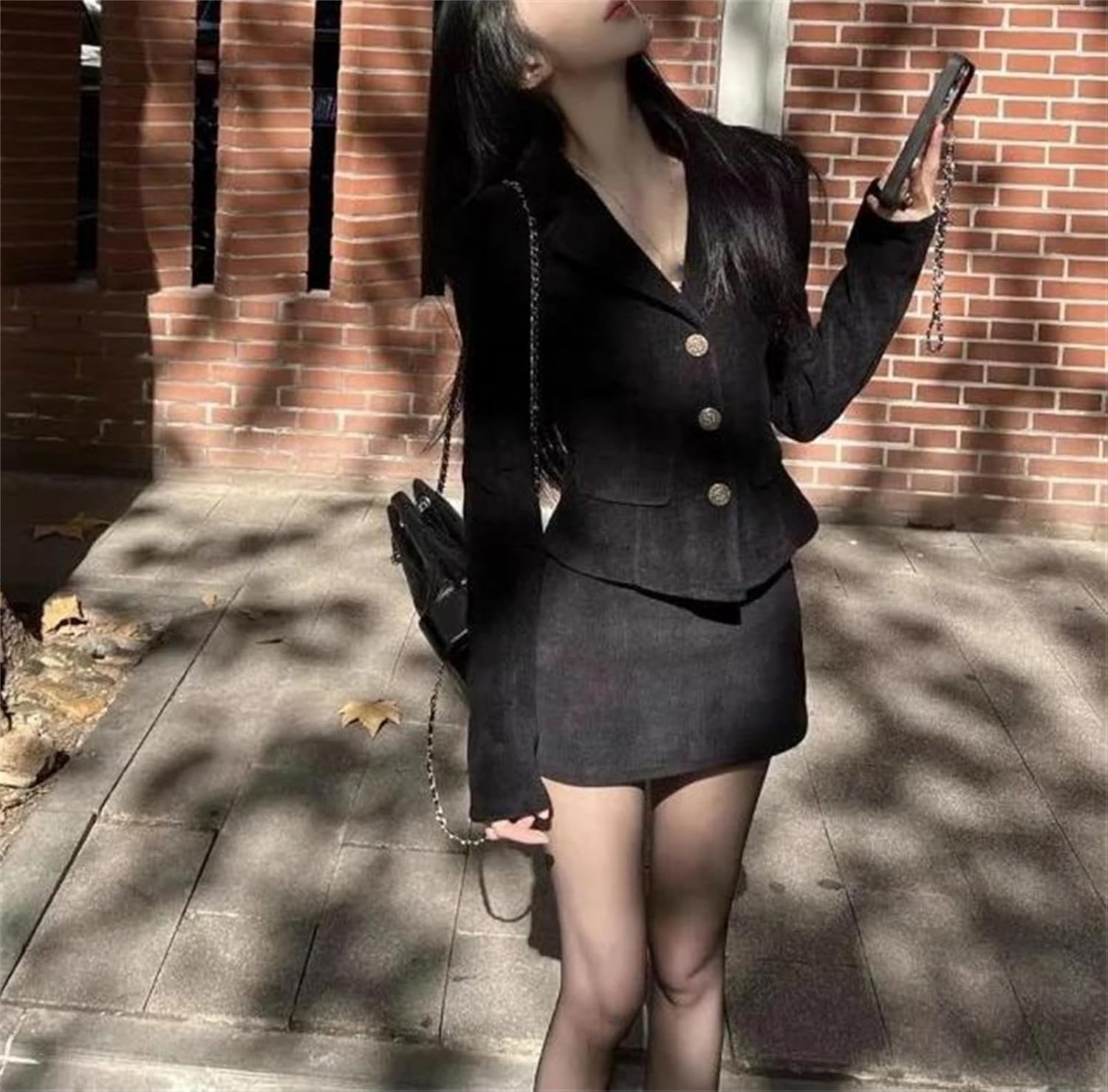 Women’S Spring Slimming Jacket Short Skirt Set Suit Jacket Two Piece Formal Suits