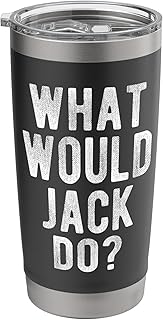 What Would Jack Do Funny Quote Retro Jack Name Stainless Steel Insulated Tumbler
