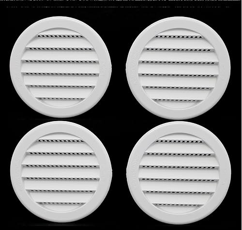 Vista 15 de Rejilla de rejilla de plástico redonda de 3 pulgadas Soffit para rejilla de ventilación de reptiles (12, marrón)