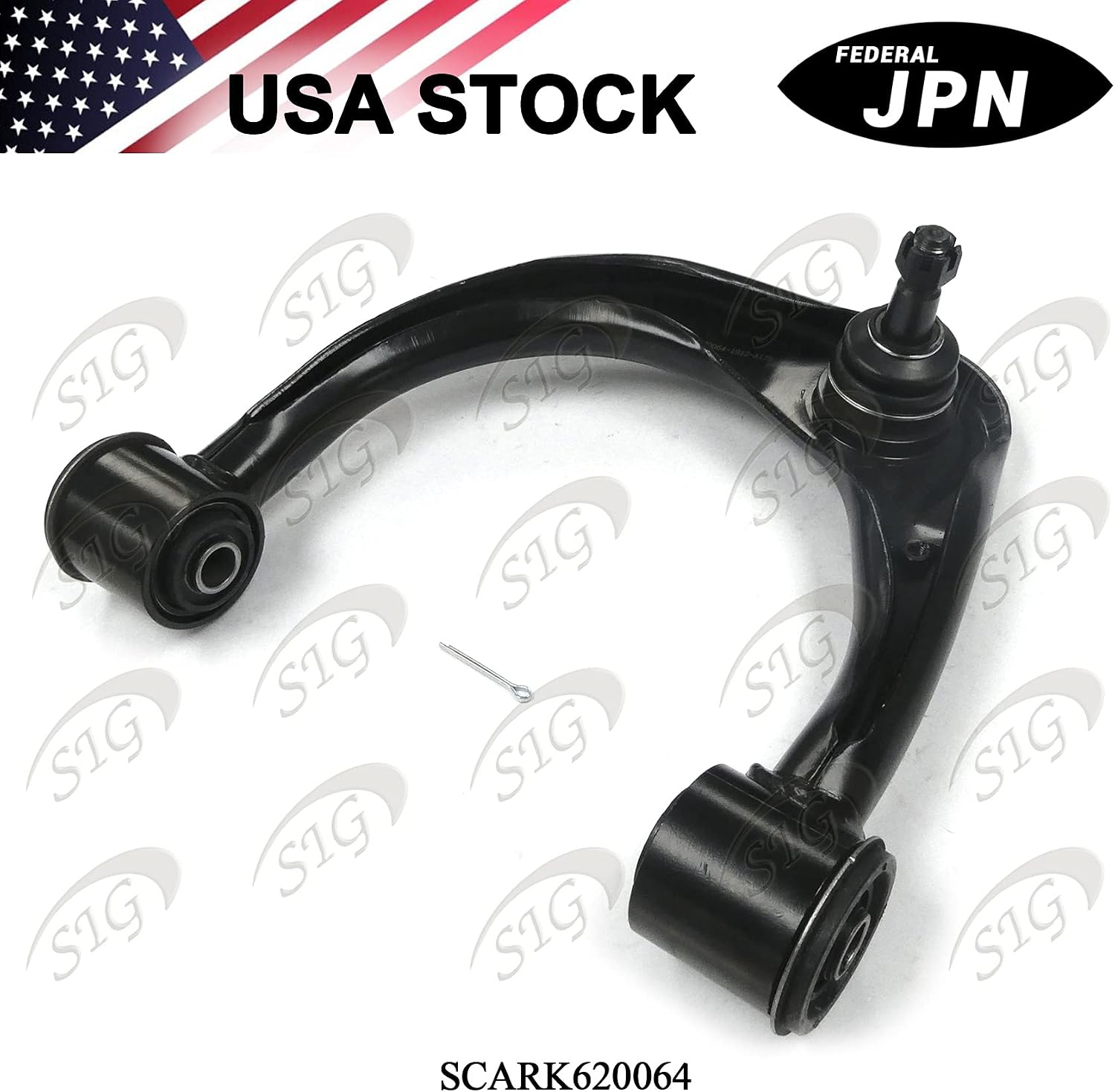 Front Left (Driver Side) Upper Control Arm and Ball Joint Assembly Compatible with Lexus & Toyota Model GX460 & GX470 & 4Runner & FJ Cruiser (Replacement# 4806729225, K620064) - SCARK620064