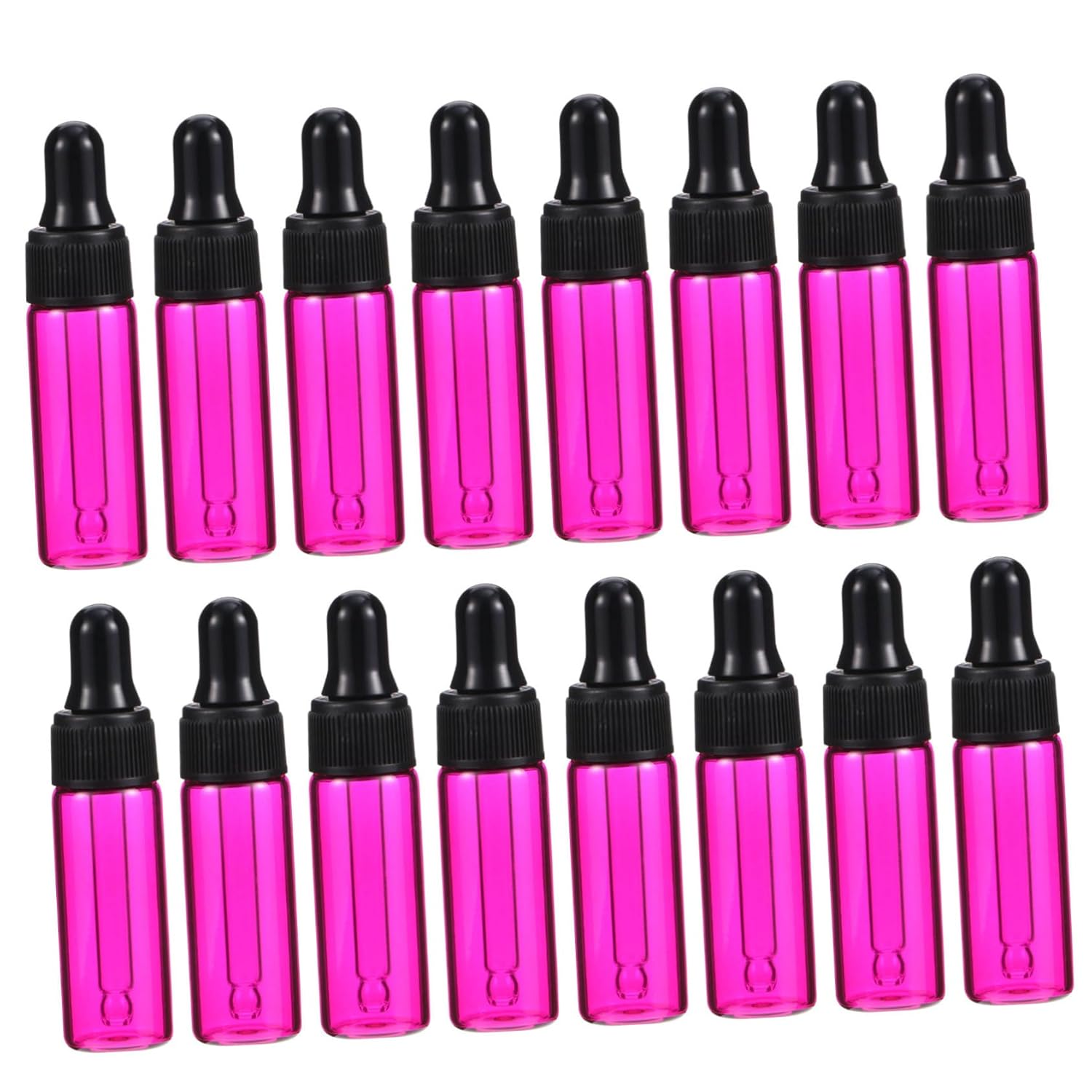 30Pcs Refillable Glass Dropper Bottles Leak Essential Oil Containers for Travel for Mixing Sharing