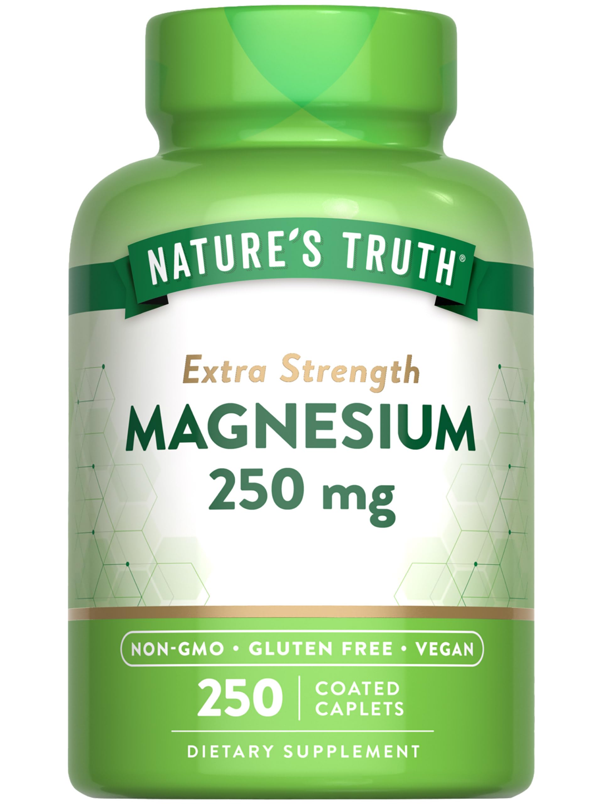 Nature's Truth Magnesium Supplement for Women & Men | 250 mg | 250 Count