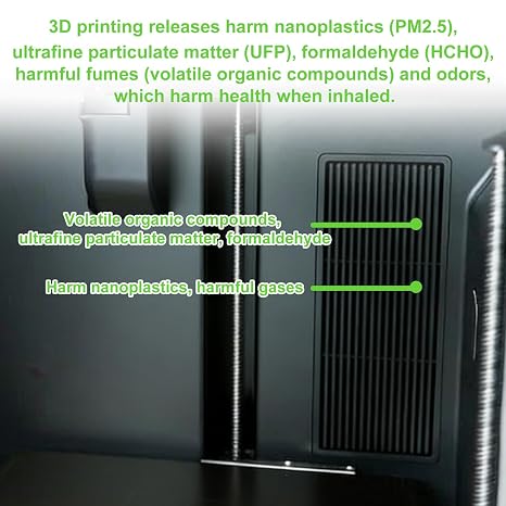 Bambu Lab用3Dプリンターエアフィルター2個、活性炭エアフィルター交換用実用的な3DプリンターアクセサリーBambu Lab P2S対応