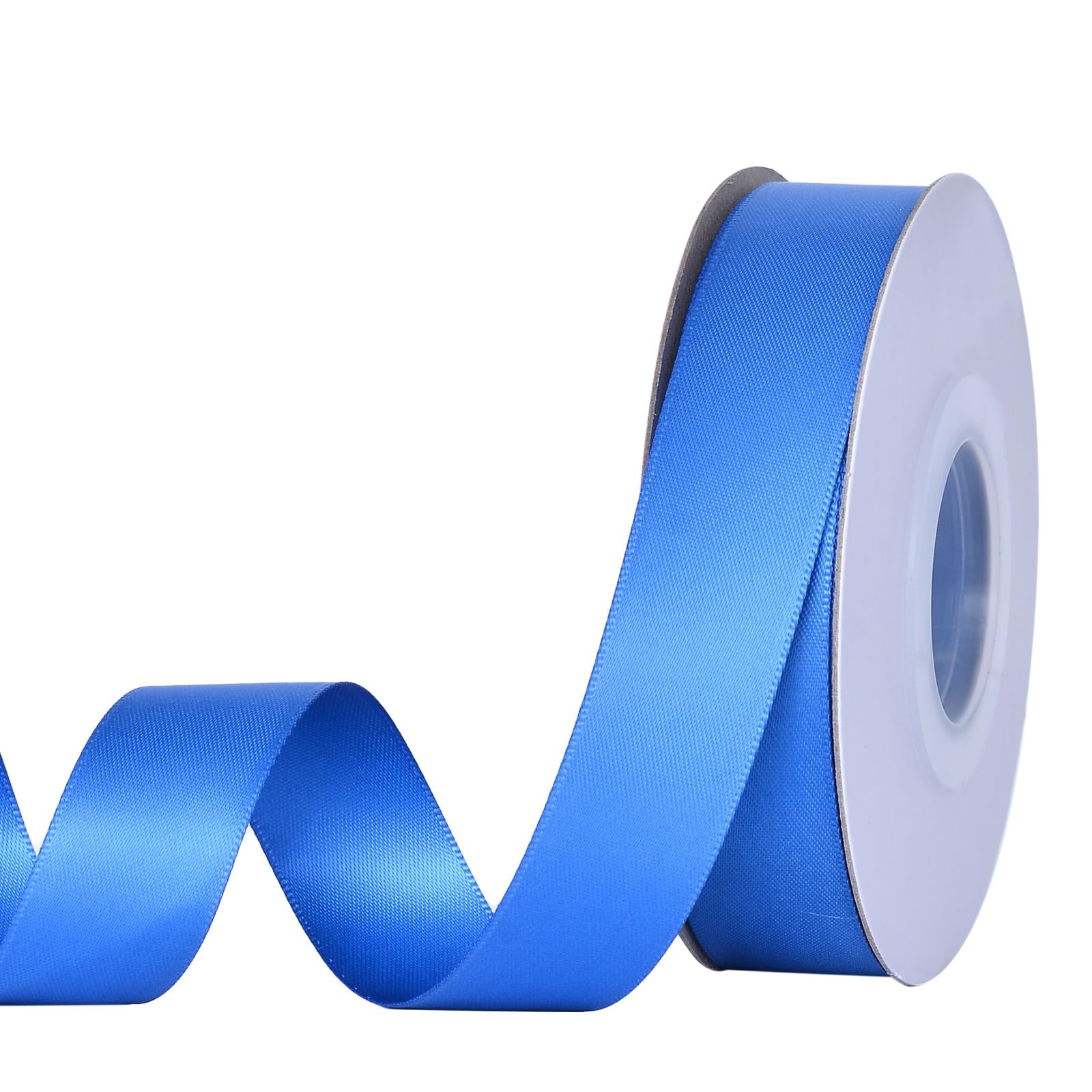 YAMA Royal Blue Double Faced Satin Ribbon, 7/8 Inch 25 Yards Royal Blue Ribbon for Gift Wrapping Crafts Hair Bows Wedding Party Decoration