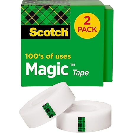 Amazon Com Scotch Magic Tape 2 Rolls Numerous Applications Invisible Engineered For Repairing 3 4 X 1000 Inches Boxed 810 2pk Tb Clear Tapes Office Products Amazon Com Scotch Magic Tape 2 Rolls Numerous Applications Invisible Engineered For Repairing 3 4 X 1000 Inches Boxed 810 2pk Tb Clear Tapes Office Products