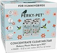Vista 1 de Perky-Pet Concentrado líquido de néctar de colibrí transparente en lata de aluminio reciclable, 4 latas, 12 onzas cada una, hace 96 onzas en total