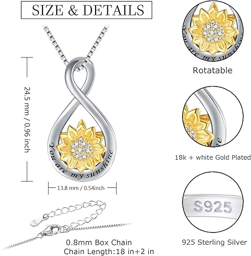 Miniatura 9 de Anillos giratorios para la ansiedad para mujeres, plata de ley 925, bandas de promesa rosa rosa para aliviar el estrés, joyería antiansiedad,