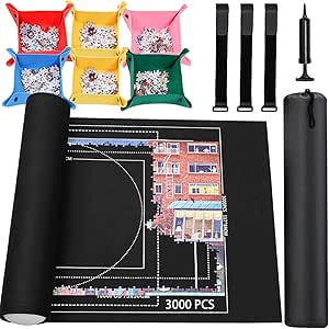 Amazon.com: Jigsaw Puzzle Mat Roll Up - 3000 2000 1500 1000 Pieces