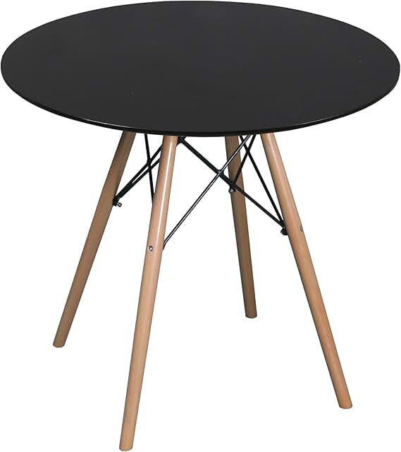 Amazon.co.uk black round dining table