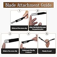 Vista 9 de Maquinilla de afeitar negra., dorado