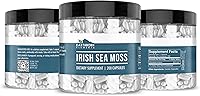 Vista 4 de Earthborn Elements Irish Sea Moss 200 cápsulas, puro y sin diluir, sin aditivos