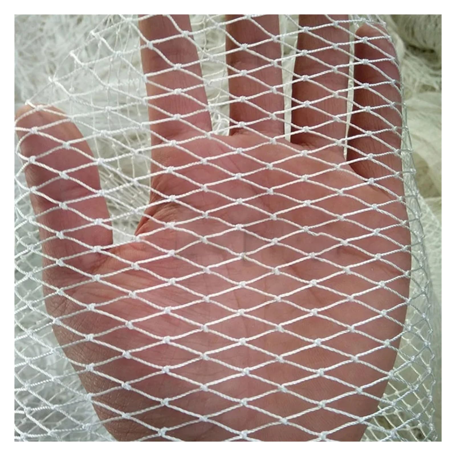 anti bird netting Solid White Nylon Netting,Fishing Net Mesh Anti Bird Garden And Crops Protective,Cat Dog Chicken Pen for Pond Fruit Protection(White 4Mx5M,9 strands 2cm)