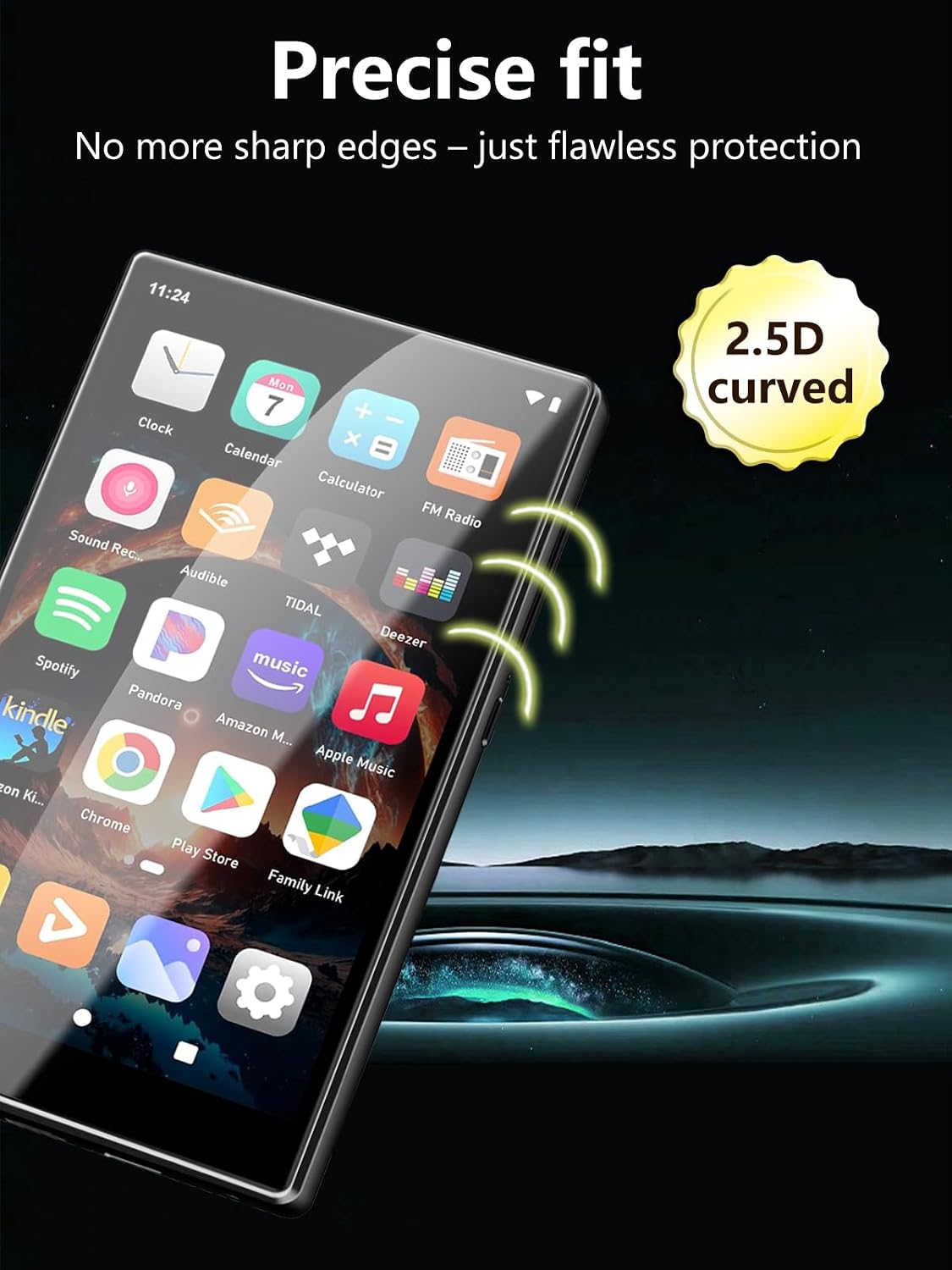 [6 Pack] For SWOFY D26 MP3 Player Screen Protector – Ultra-Clear PET Film with 6H Hardness,Anti-Scratch Bubble-Free HD Protective Film for SWOFY D26 Music Player