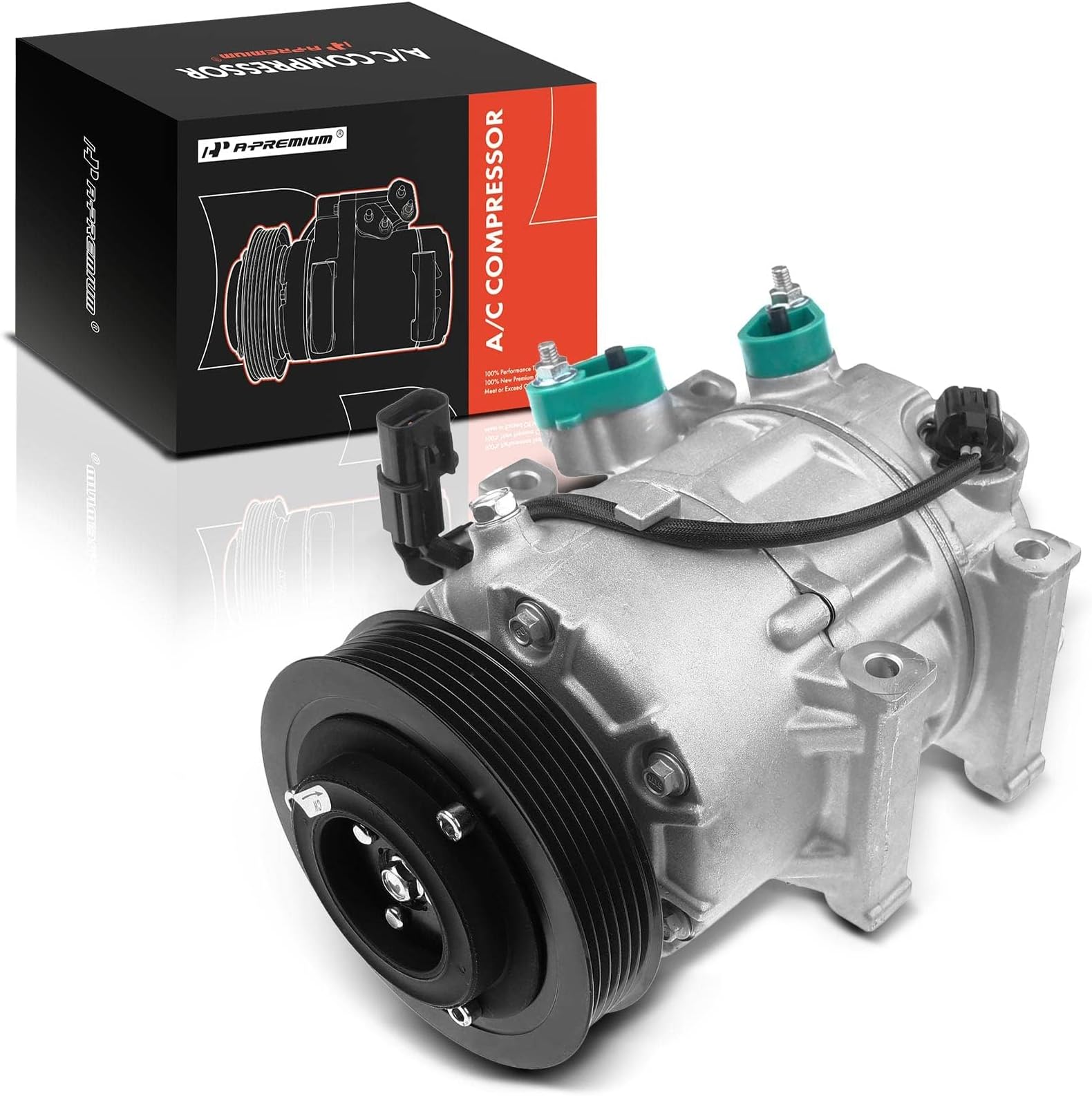 A-Premium AC Compressor with Clutch Compatible with Hyundai Sonata 2011-2014 Kia Optima 2011 L4 2.0L 2.4L