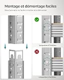 SONGMICS 5-Tier Heavy-Duty Shelving Units, Set of 2 Steel Shelving Units for Storage, Boltless Assembly, for Garage, Shed, Load Capacity 750 kg, 60 x 120 x 200 cm, Silver GLR060E02 - 6