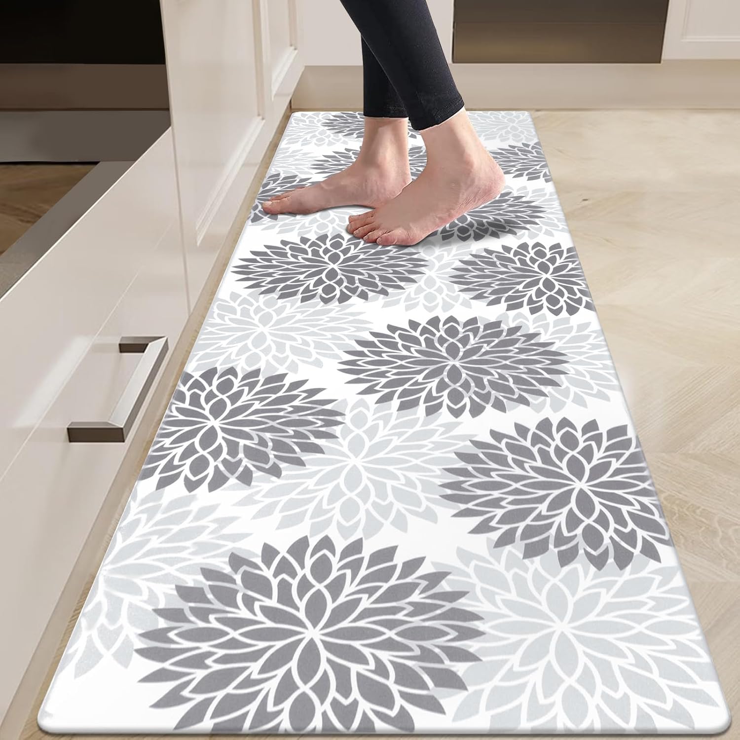 HEBE Kitchen Mat 20"x71" Anti Fatigue Floor Mat Runner Non Slip Kitchen Mats for Floor Waterproof Kitchen Rugs and Mats Ergonomic Cushioned Comfort Mat for Office,Sink,Laundry,Desk