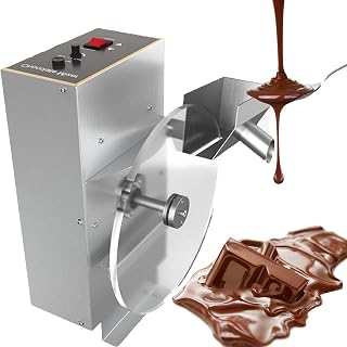 Commercial Chocolate Tempering Machine, Electric Melting Mixer with Adjustable Speed, Stainless Steel for Professional Kitchens and DIY