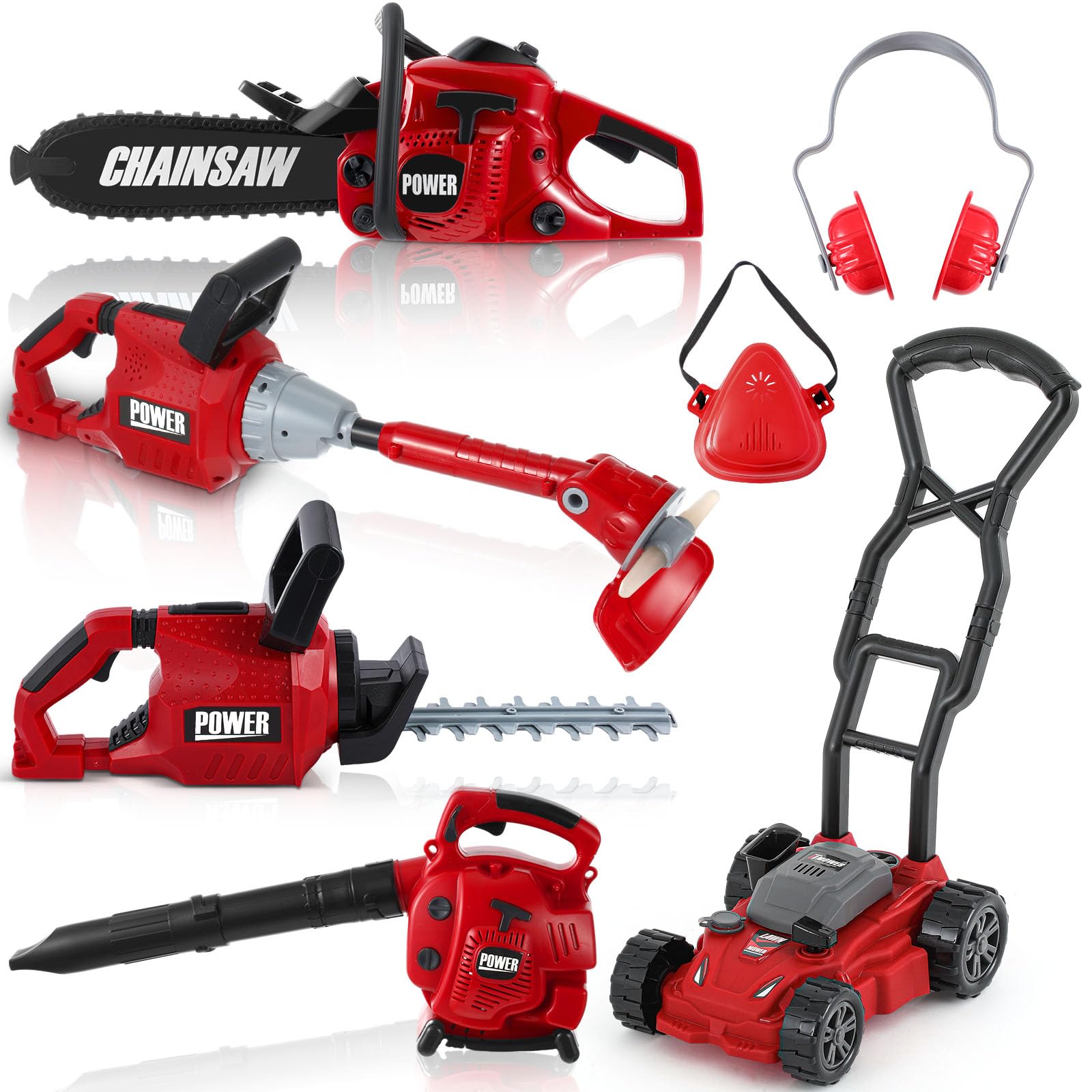 Amazon.com: Arrowbash Kids Lawn Mower Toy Set 7 Pcs Electric