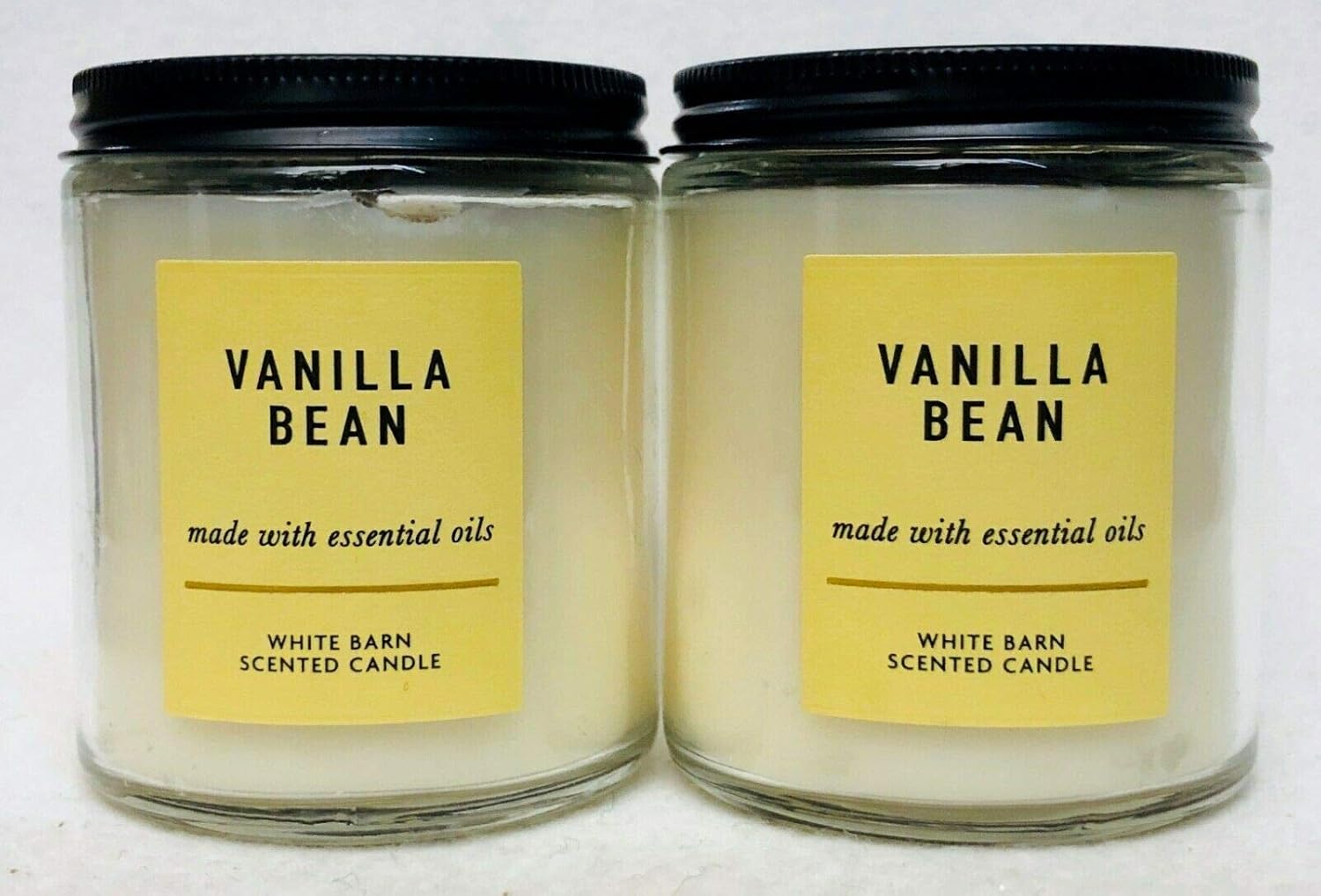 White Barn Bath and Body Works Vanilla Bean Scented Candle 7oz Single