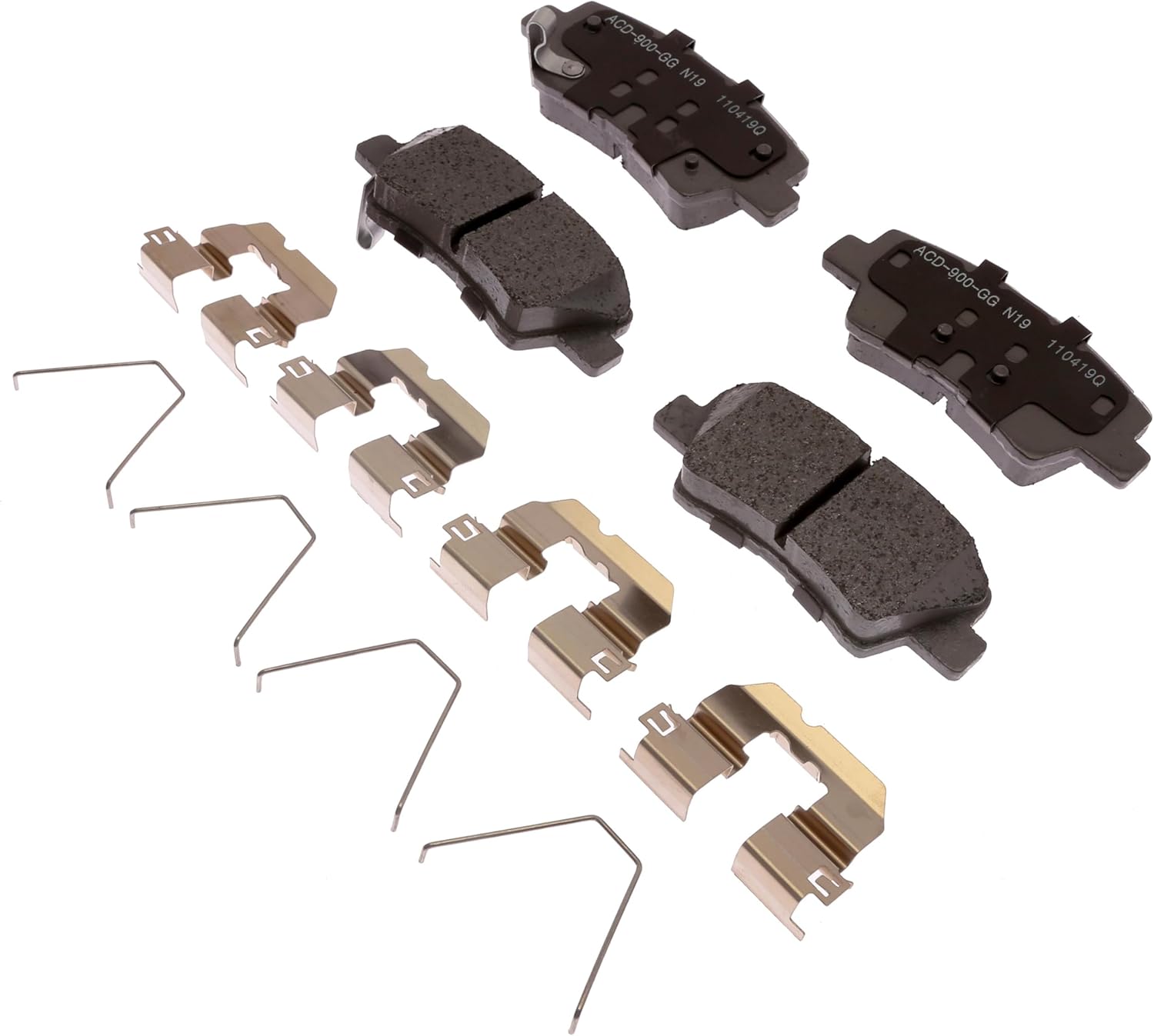 ACDelco Silver 14D1848CH (19422333) Ceramic Rear Disc Brake Pad Set