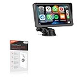 BoxWave Screen Protector Compatible with HEI Liang Portable Wireless Apple CarPlay & Android Auto (7 in) - ClearTouch Anti-Glare (2-Pack), Anti-Fingerprint Matte Film Skin