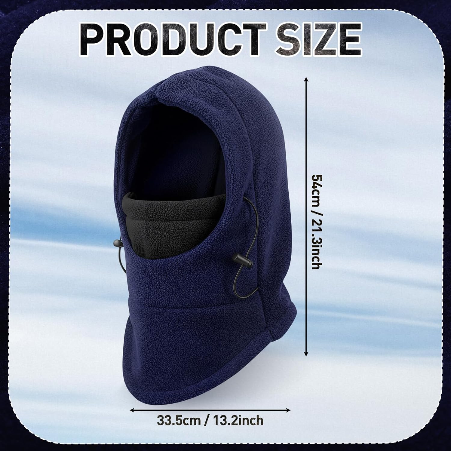 Suhine Balaclava Fleece Ski Hunting Mask Winter with Hat Neck Cover Windproof Face Covers for Men Women Cold Weather Warmer - Image 2