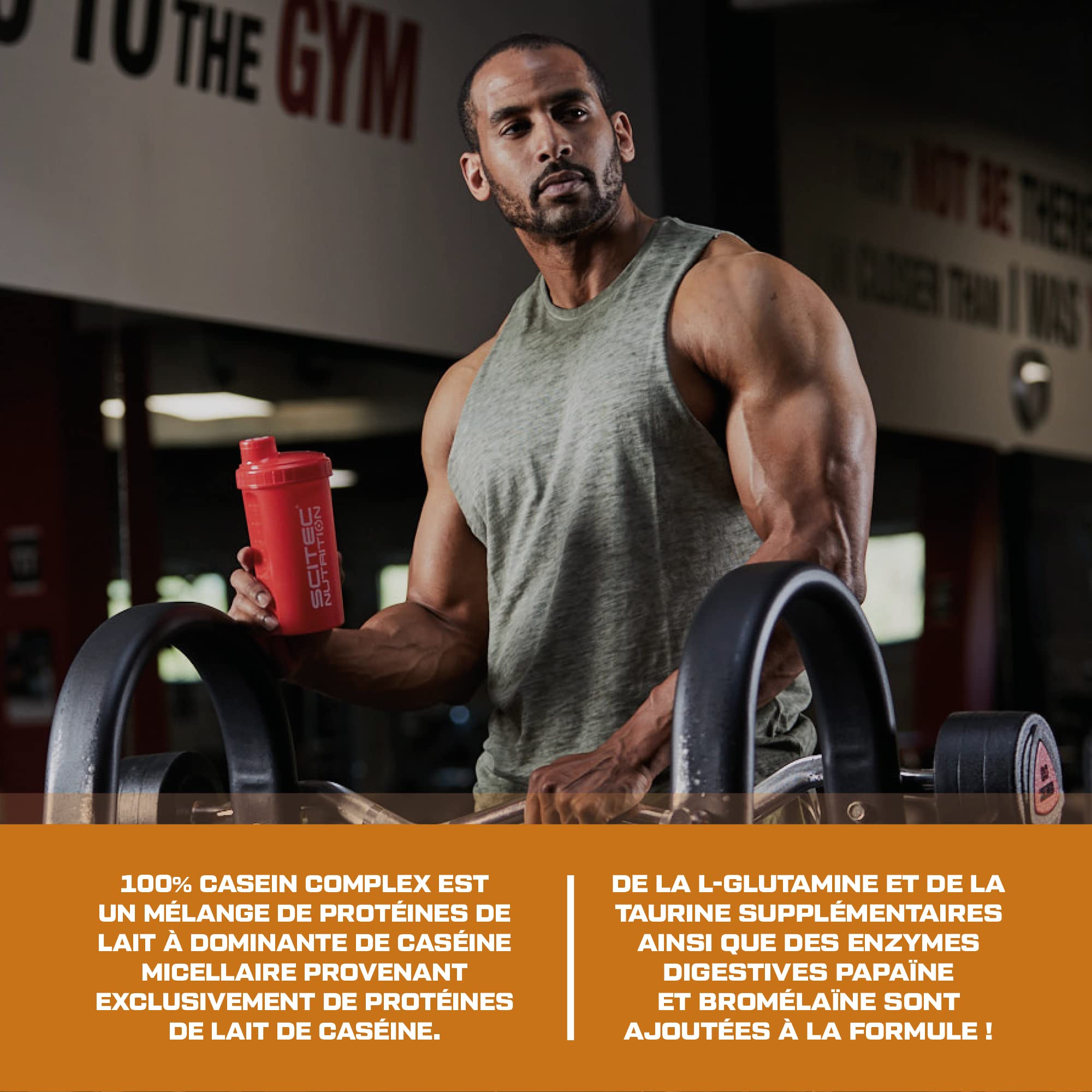 Scitec Nutrition 100% Casein Complex - Complexe de caséine à base de caséine micellaire - avec L-Glutamine, Taurine et Enzymes végétales, 5 kg, Chocolat belge