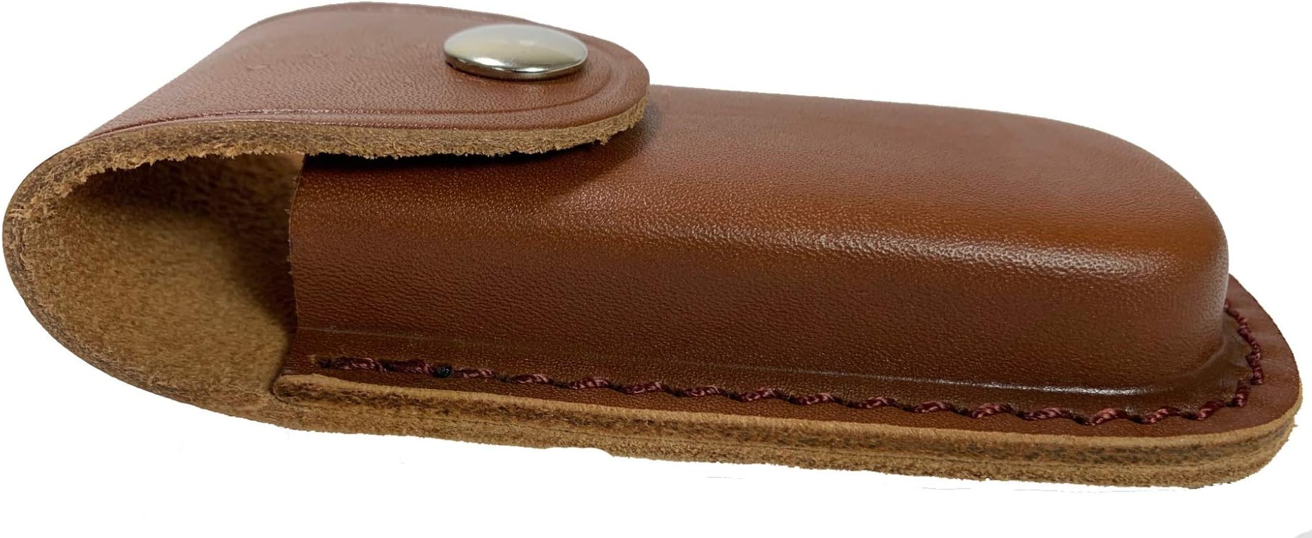 TUFF LUV Genuine Chunky Leather Tan Case Sheath Pouch for Leatherman Wave+ / Rebar/Sidekick/Wingman/Charge+ / Rev/Free P2 & P4