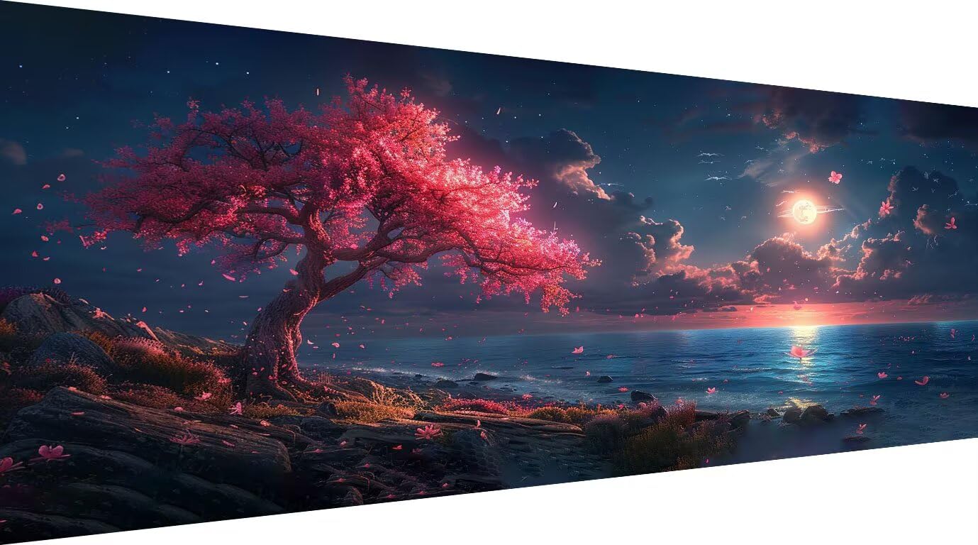 Kit complet broderie diamant deco murale salon grand format 80x160cm - 8