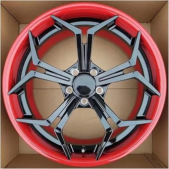Custom Luxury 18/19/20 Inch 2 Piece Forged Wheel Aftermarket Black Finish 5 Hole Alloy Passenger Car Wheel RimFour Wheels_18IN.